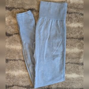 PINK Victoria's Secret Women's Light Blue Yoga Pants